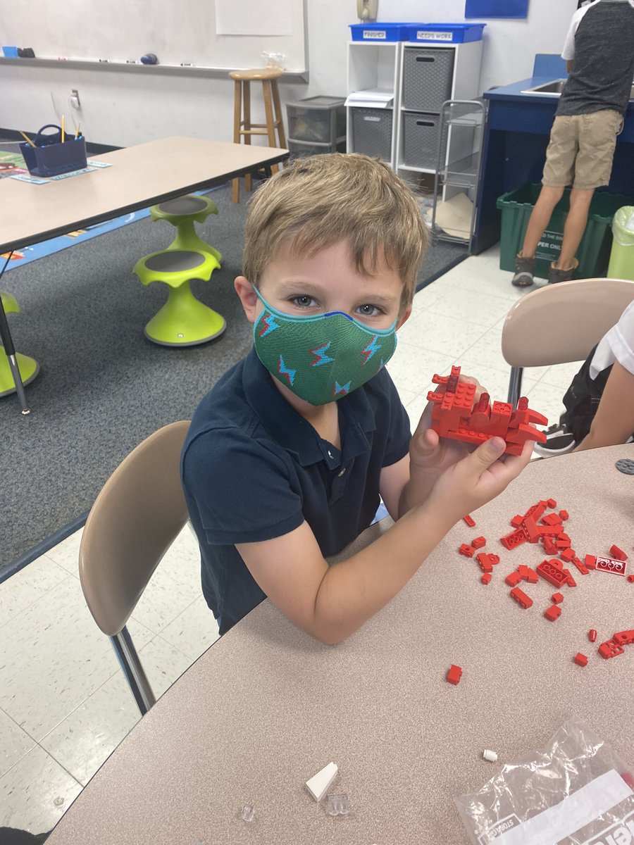 The students have been loving morning centers! It’s a great time for them to connect after remote learning last year!