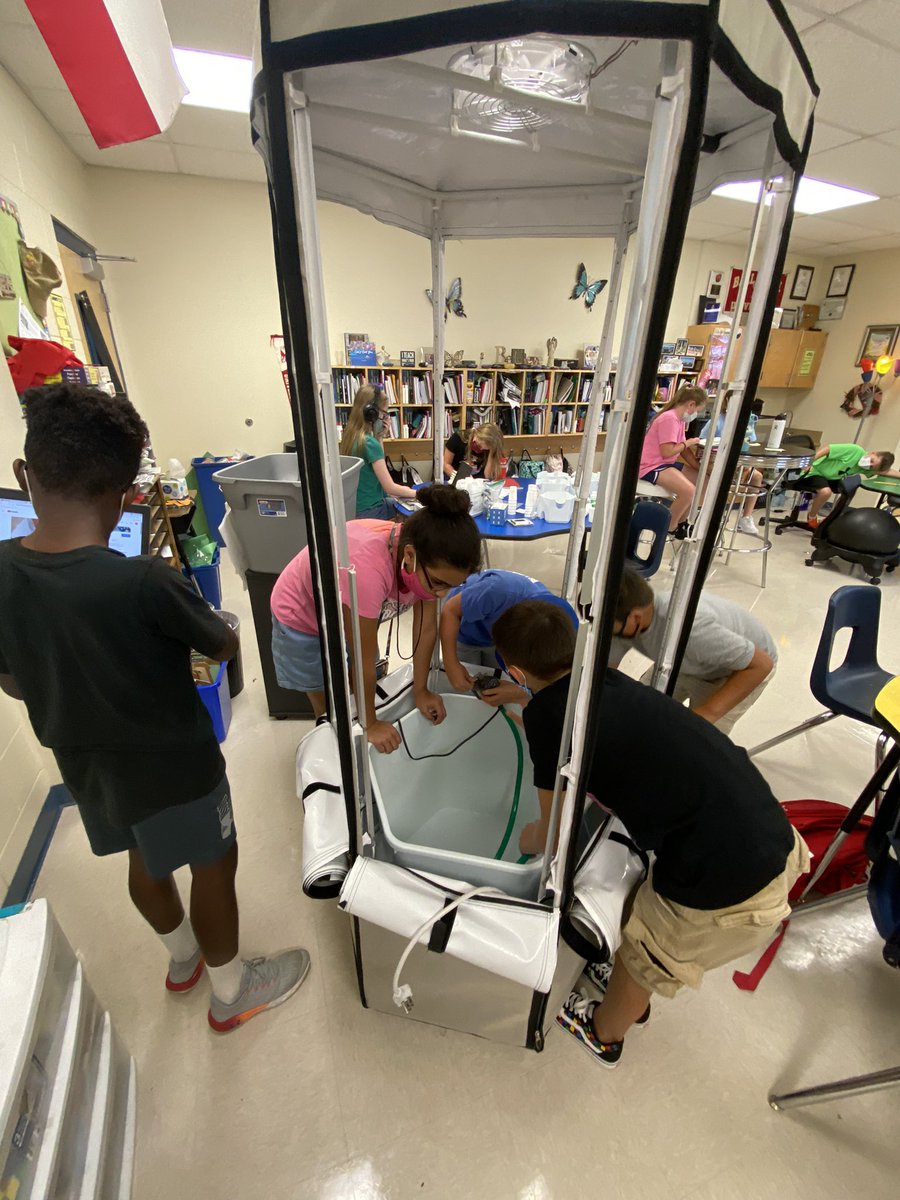 KuentzLeaders's tweet photo. Critical thinking. Communication. Collaboration. Research skills. These students did amazing at putting together the @AerospringG hydroponics system with little guidance from me! Seed germination is next 🌱 #ecoteacher #RootEdKuentz https://t.co/63l7EzpqzS