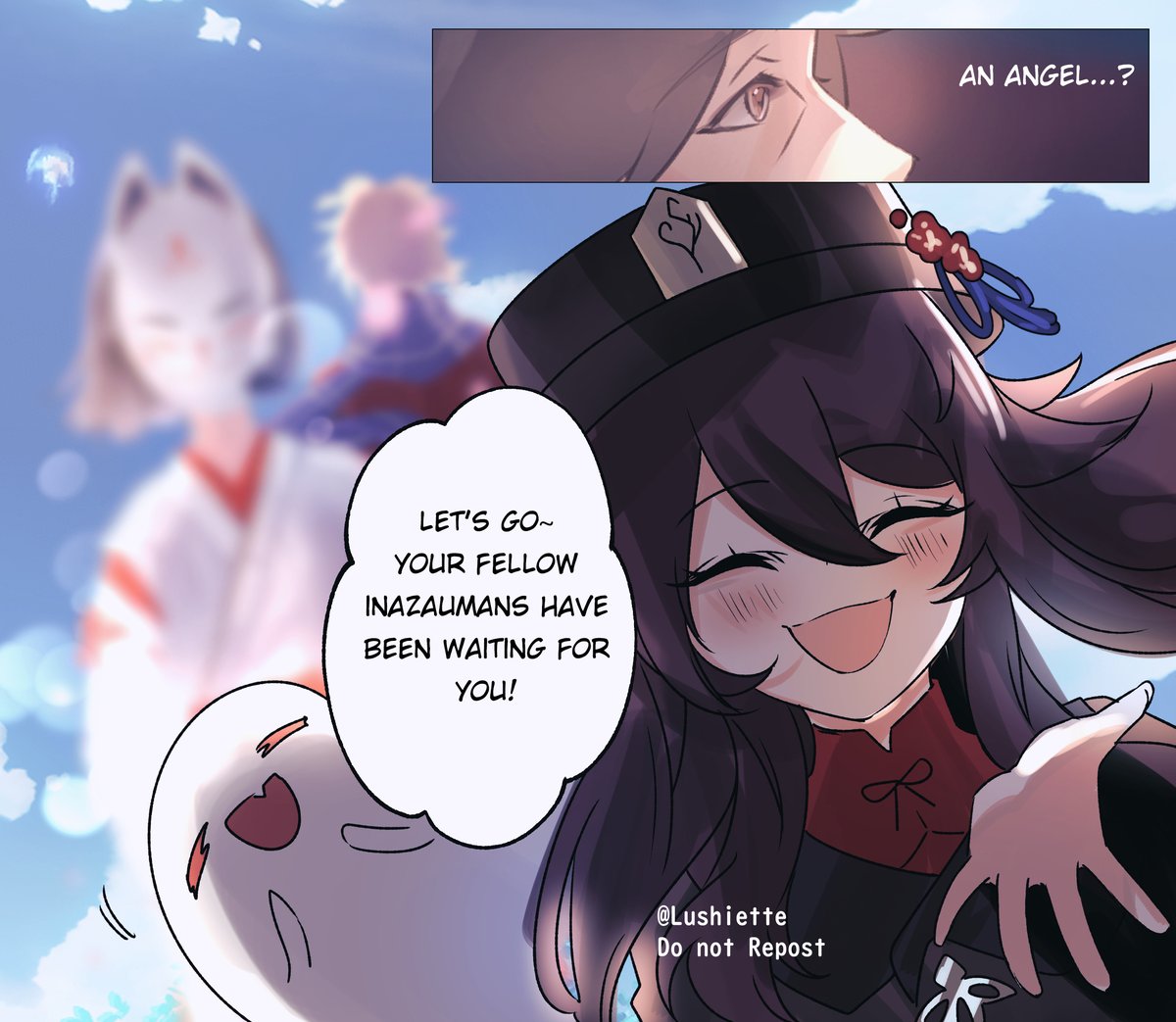 lushiette1's tweet image. I'd like to think Hutao helped Teppei find peace and guide him over🦋 #GenshinImpact