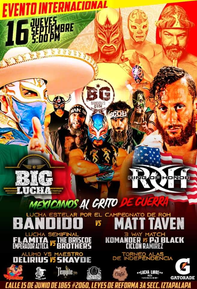 PromocionesTeam's tweet photo. ¡ESTO VA POR #Mexico! 🇲🇽 próximo 16 de septiembre 5pm Bandido's GYM 🎇Venta de boletos 🎇 Kalli Café ☎ 5589520929 o envíanos ✉ https://t.co/nEjyCl0M3x