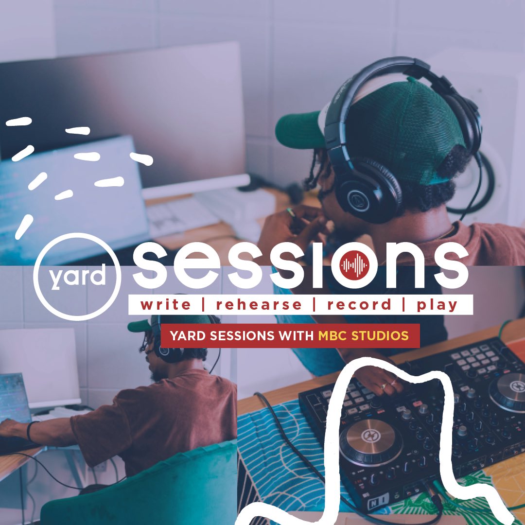 Come through for YARD SESSIONS tomorrow, 3-9pm to meet local musicians, free write 💭 and spend time in our music studio FREE OF CHARGE with a dope sound engineer from MBC 🖤 ⁣
⁣
To book your free studio slot, head here now 🥳🥳 calendly.com/yardarthouse/y…