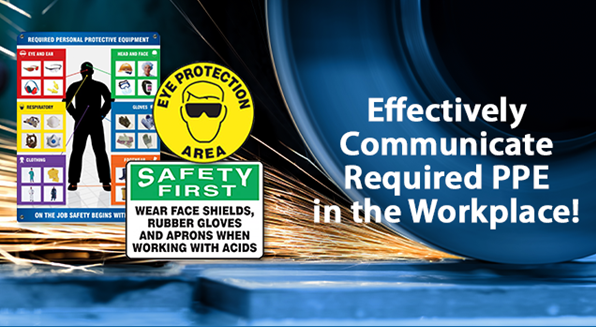 Create a safer workplace by informing all personnel when they need to wear PPE in specific areas.

Learn more about PPE here: lnkd.in/esU3ekBK

#Accuform #PPE  #safetysigns