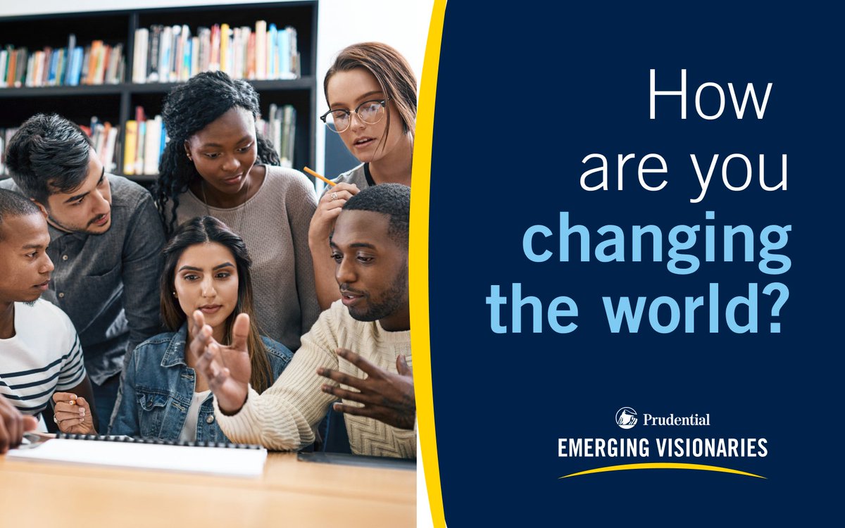 Applications for Prudential Emerging Visionaries open today! Are you a bold young leader with a solution to financial or social issues in your community? Learn more and apply here. challenges.changemakers.com/challenge/emer… #PruEmergingVisionaries

<a href="/Ashoka/">Ashoka</a> <a href="/Changemakers/">Ashoka Changemakers</a>