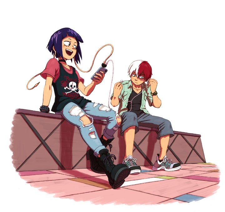 Todoroki and Jirou. 