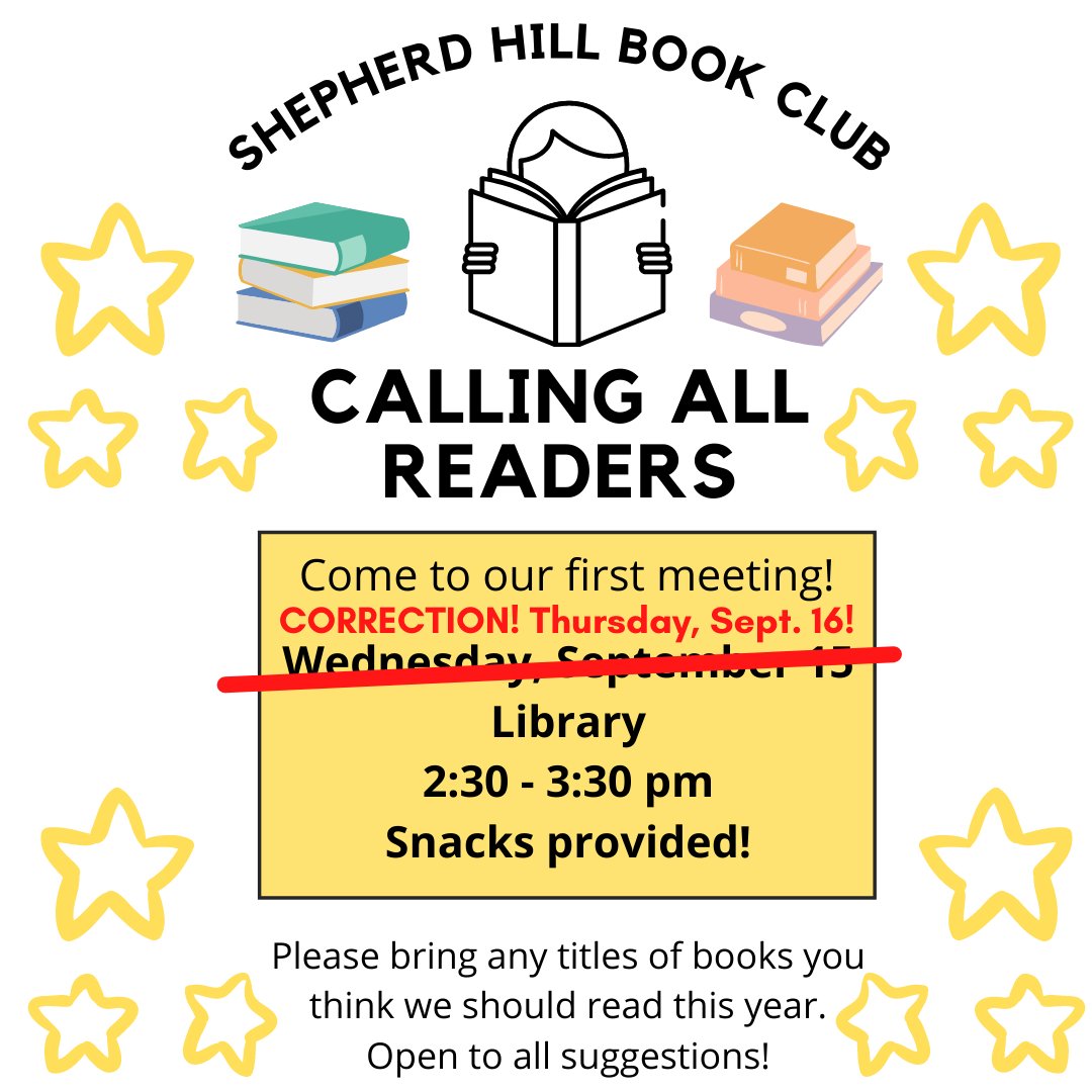 New date!!! Hope more of you can make it next THURSDAY!