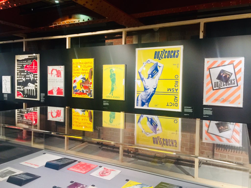 JudithDickson2's tweet image. Weather was due to break &amp;amp; rain forecast so booked in to #usehearingprotection  inside #factoryrecords exhibition - no rain but darkened room &amp;amp; air con very welcome! #usehearingprotection #factoryrecords #joydivision #neworder #johncooperclarke #takeastepbackintime #indiansummer