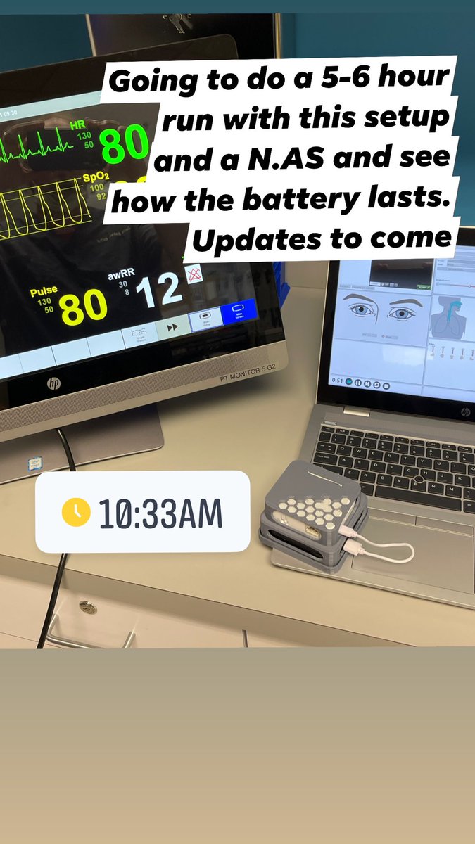 simulationtek's tweet image. Let’s see how this battery lasts. #LLEAP Laptop, Pt monitor and a #nursingannesilulator running off a battery powered @TPLINK router in access point 5G mode. 15hrs in idle, my guess is 5. My hope is longer. @Laerdal_USA #HSLWebcast @SSIHorg #chsos #chse #HCsim @simgeekspodcast