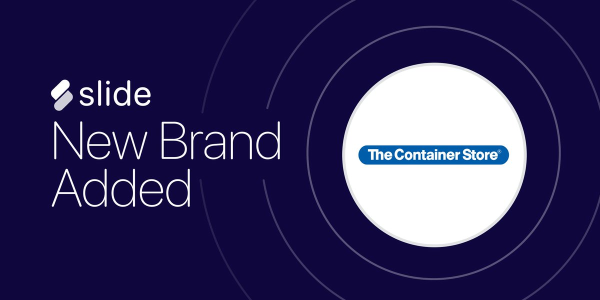 Just In: New Brands 🚀  We've just added The Container Store, Guess, Sportsman's Wearhouse, Global Hotel Card by Expedia, and more. Earn 4% cash back today! slide.app.link/NicdUXHYmab