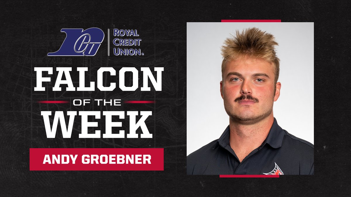 UW-River Falls Athletics (@uwrffalcons) on Twitter photo Andy Groebner, a junior wide receiver on <a href="/UWRFFootball/">Falcon Football</a> earns our RCU Male Falcon of the Week after hauling in three touchdowns during the season opener on Saturday.
🗞️» uwrfsports.com/awards.aspx?ao…
#FFT Andy Groebner, a junior wide receiver on <a href="/UWRFFootball/">Falcon Football</a> earns our RCU Male Falcon of the Week after hauling in three touchdowns during the season opener on Saturday.
🗞️» uwrfsports.com/awards.aspx?ao…
#FFT