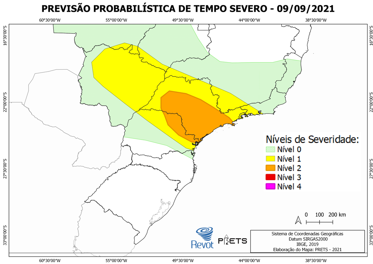prevots_svr's tweet photo. Previsão convectiva de hoje (09/09/2021), válida até as 12Z de 10/09/2021. https://t.co/eusOxkZhW9