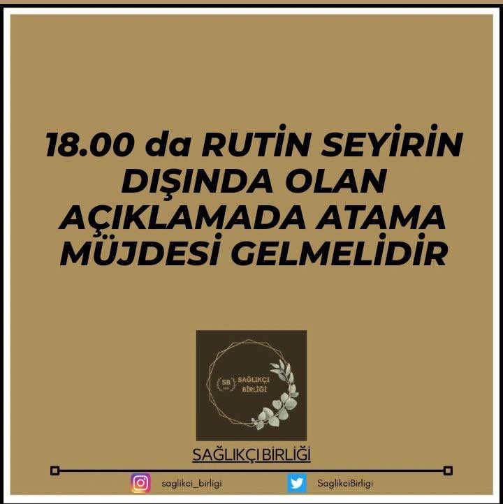 Her defasında haksızlığa uğratılan ve görmezden geldiğiniz sağlıkçılar artık hakkettiği atama sayılarını görmek istiyor.
<a href="/RTErdogan/">Recep Tayyip Erdoğan</a>
<a href="/drfahrettinkoca/">Dr. Fahrettin Koca</a>
#Koca18deSagligaAtamaAcikla