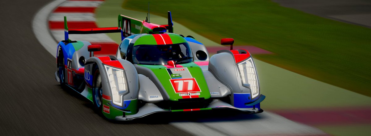 Th3b1ackguy_11's tweet photo. I worked on a livery for our buddy Mr.AlanToast and his 2012 Audi R18. He is competing in @MEAOnlineRacing Prototype race series and asked me to come up with something. Gotta say I'm thrilled with the outcome! @ThenamesAlli__ took the pics, let me know what you think! https://t.co/uJigaiMp9E