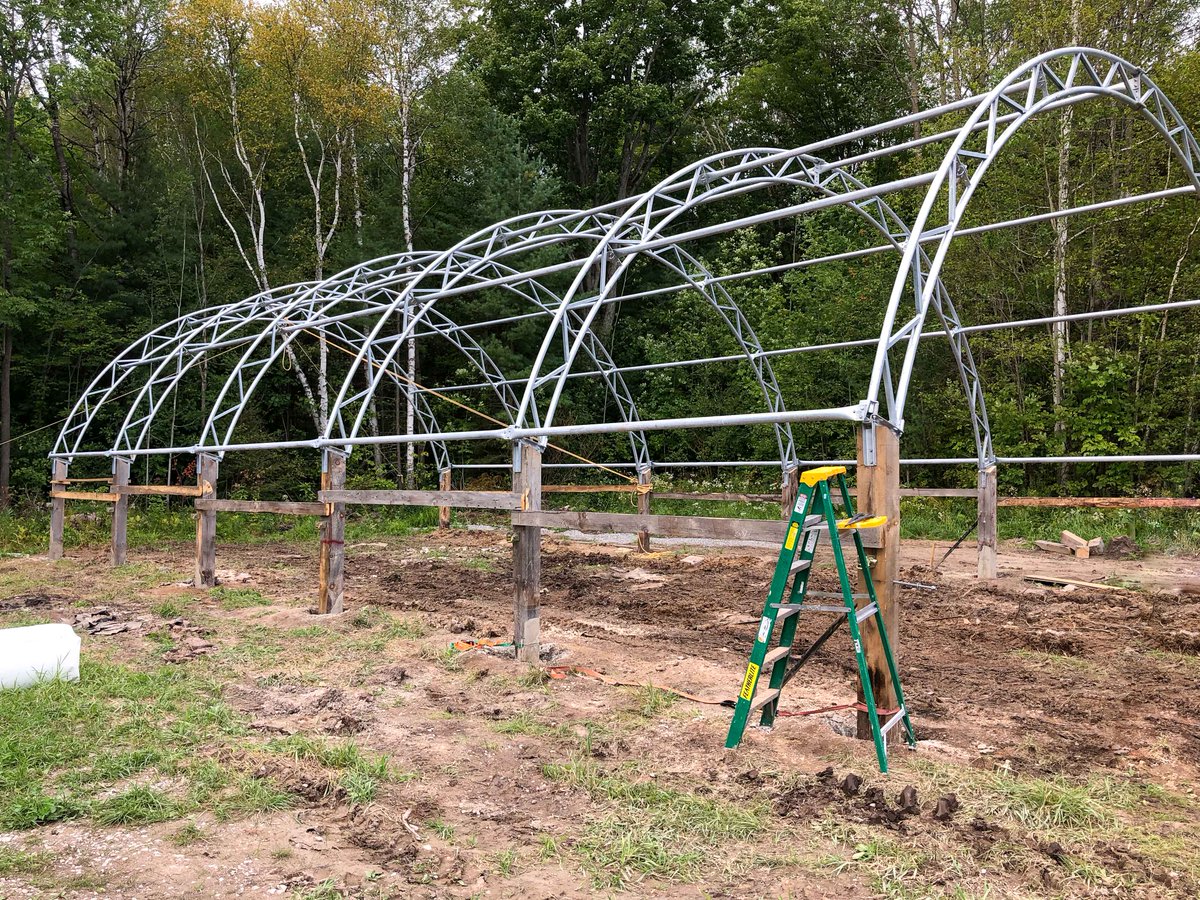 NationalBuildi2's tweet image. Mud-Shmud -  Started up and Finished up this @CalhounSS CC32x66 this week up in Orillia.
#construction #agriculture #fabriccoveredbuilding #calhoun #customfarming