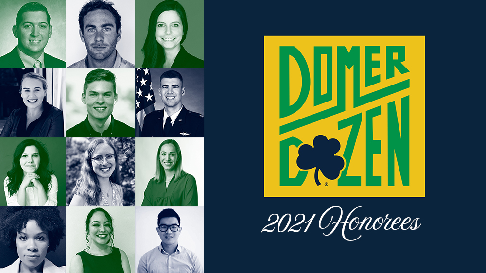 NDAlumni's tweet photo. "Since our inaugural Domer Dozen cohort, I have been blown away by the incredible accomplishments of our young alumni, and this year is no different."

Read more about this year's honorees who are forces for good in faith, service, learning, and work. https://t.co/PbgEf8uPh8 https://t.co/KB4IlmRRZL