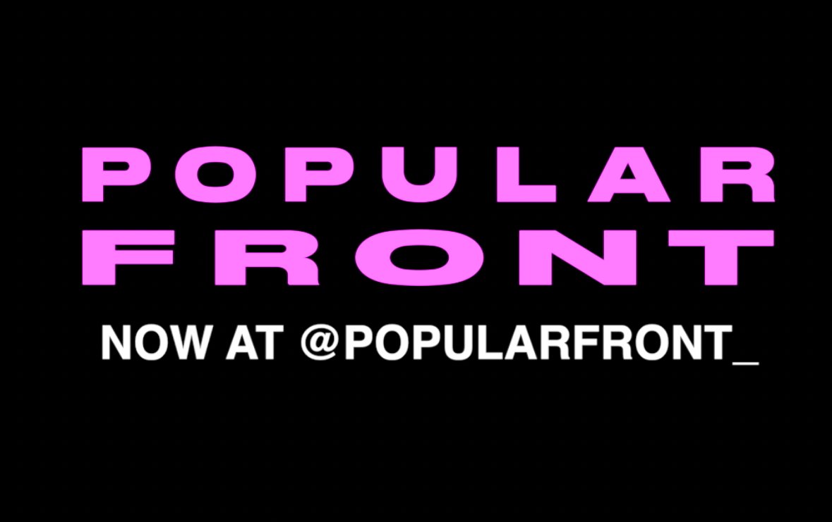 Now at @PopularFront_ tweet media