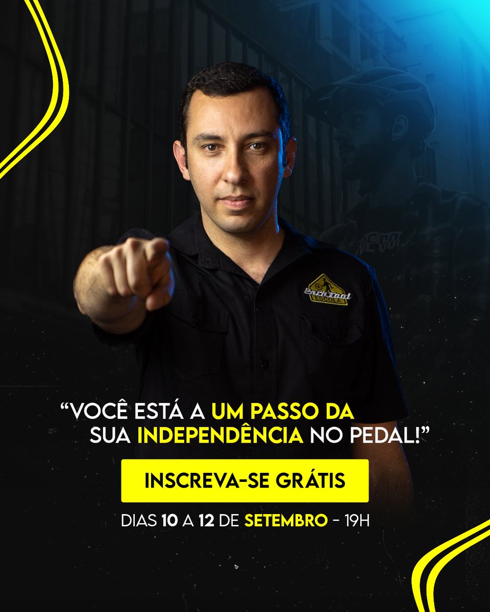 escolaparktool's tweet photo. Aproveitando a semana de Independência do Brasil, preparamos um evento inédito, 100% online e gratuito: A Semana da Independência do Ciclista! 🚴‍♂️

Serão 3 Lives de imersão total, que vão acontecer do dia 10 a 12 de Setembro, às 19h, com Henrique Zompero. https://t.co/O4yaFsktNh