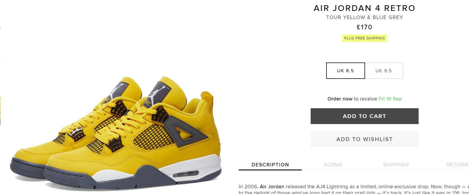 jordan 4 lightning restocks