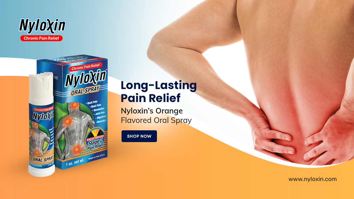 nyloxin's tweet photo. Why let #pain distract you from life? Get #longlastingrelief with Nyloxin’s #oralspray and live life to the fullest. As you enjoy the pleasant orange flavor, the spray will act quickly to lock the pain away. https://t.co/1BNgumVOOv #chronicpain #painrelief #painmanagement https://t.co/lL0U3yrqDx