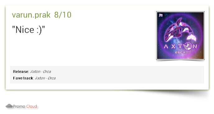 MainstageRec's tweet photo. varun.prak supports: Axton - Orca 8/10 #newrelease https://t.co/feY5yN01Xa https://t.co/dPqMP498O4