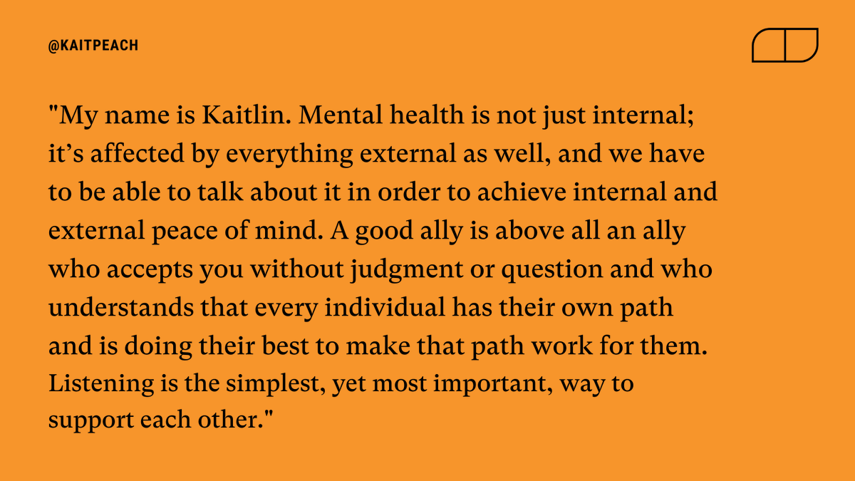 WhatMakesUsMW's tweet photo. We may not be able to see mental health conditions like we can see a broken bone or a sore throat, but that doesn't make them any less real. No matter what you see on the outside, you can always be a good ally by leading with kindness.

#WhatMakesUs #MentalHealth https://t.co/dfpB6XwW84