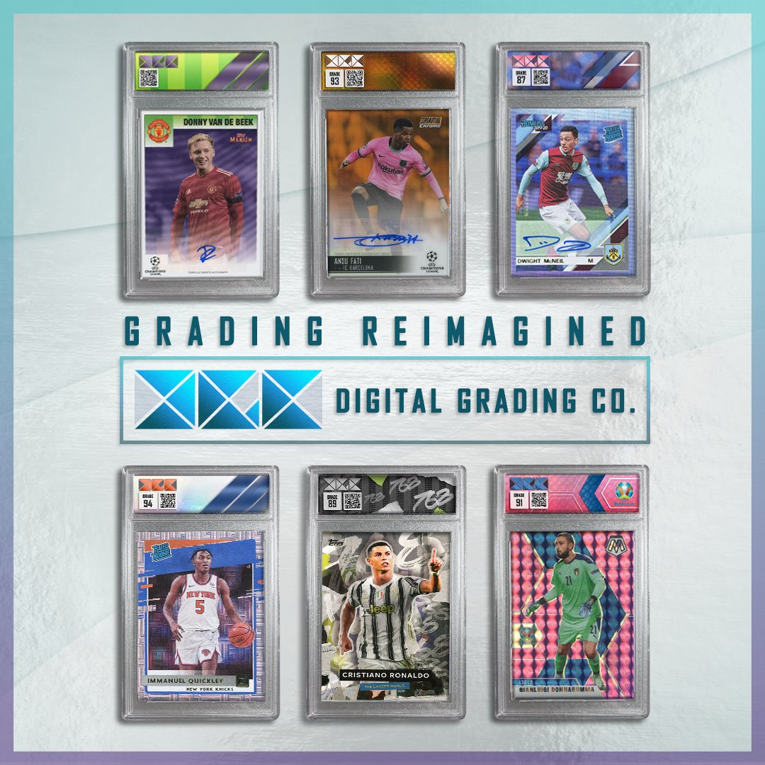 digital_grading's tweet photo. Digital Grading Co is Grading Reimagined submissions now open through our Discord https://t.co/XgxlFWkaHe #thehobby #sportscards #panini #topps #soccercards #epl #PremierLeague #laliga #gotgotneed #seriea https://t.co/svzIJNBIyW