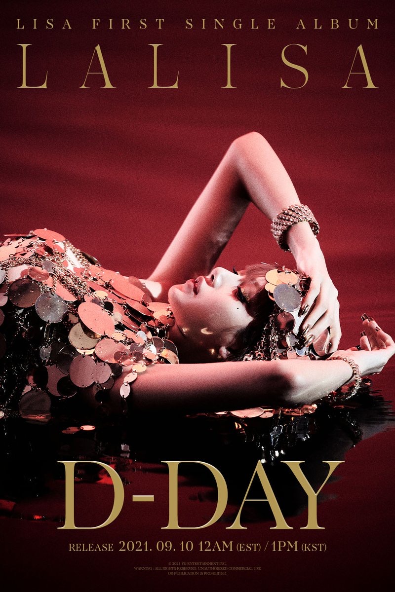 OFICIAL | #LISA FIRST SINGLE ALBUM LALISA D-DAY POSTER

#리사 #BLACKPINK #블랙핑크 #FIRSTSINGLEALBUM #LALISA #TITLE #LALISA #D_DAY #20210910_12amEST #20210910_1pmKST #RELEASE #YG