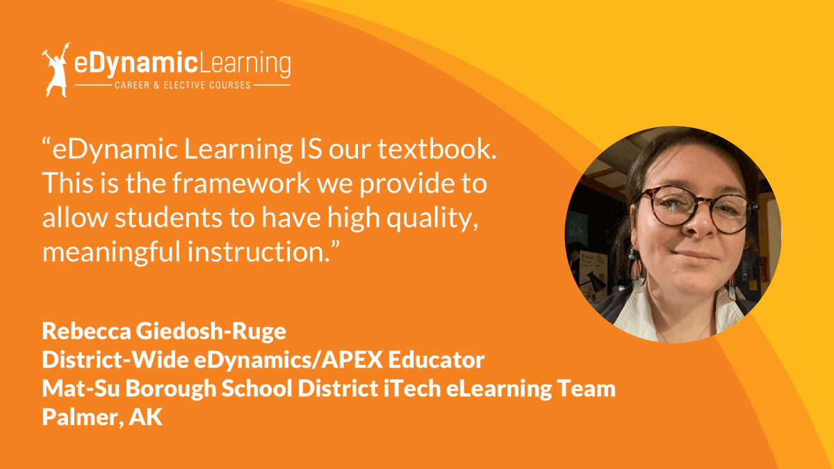 eDynamicLearn's tweet photo. The Mat-su Borough School District in Alaska is doing some amazing work! Outstanding educator Rebecca Giedosh-Ruge finds a variety of ways to engage with her students and keep them excited about their future. #CTE #CulinaryArts #DigitalTextbook
👉 https://t.co/5Kc3Wuth0S https://t.co/efeYMos1Nx