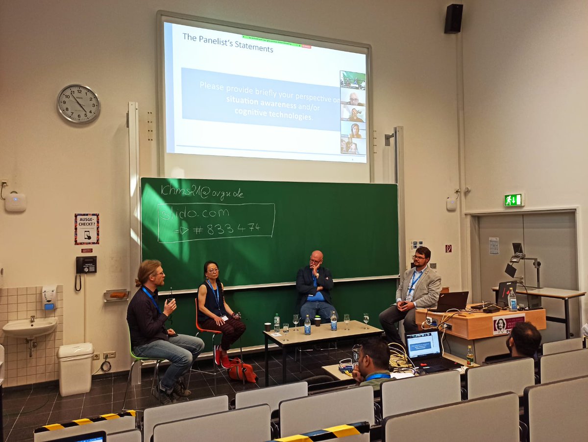 International Conference on Human-Machine Systems (@ieeeichms) on Twitter photo Exciting panel hosted by Tiago H. Falk and Ronald Böck. Joined by <a href="/c4burns/">Catherine Burns</a>, Caroline Cao, <a href="/DavidKaber/">David Kaber</a>, Frank Ohl, Iulia Lefter and <a href="/SebastianStober/">Sebastian Stober</a>.
#isact2021 #ichms2021 #hybridpanel #situationawareness #cognitivetechnologies Exciting panel hosted by Tiago H. Falk and Ronald Böck. Joined by <a href="/c4burns/">Catherine Burns</a>, Caroline Cao, <a href="/DavidKaber/">David Kaber</a>, Frank Ohl, Iulia Lefter and <a href="/SebastianStober/">Sebastian Stober</a>.
#isact2021 #ichms2021 #hybridpanel #situationawareness #cognitivetechnologies