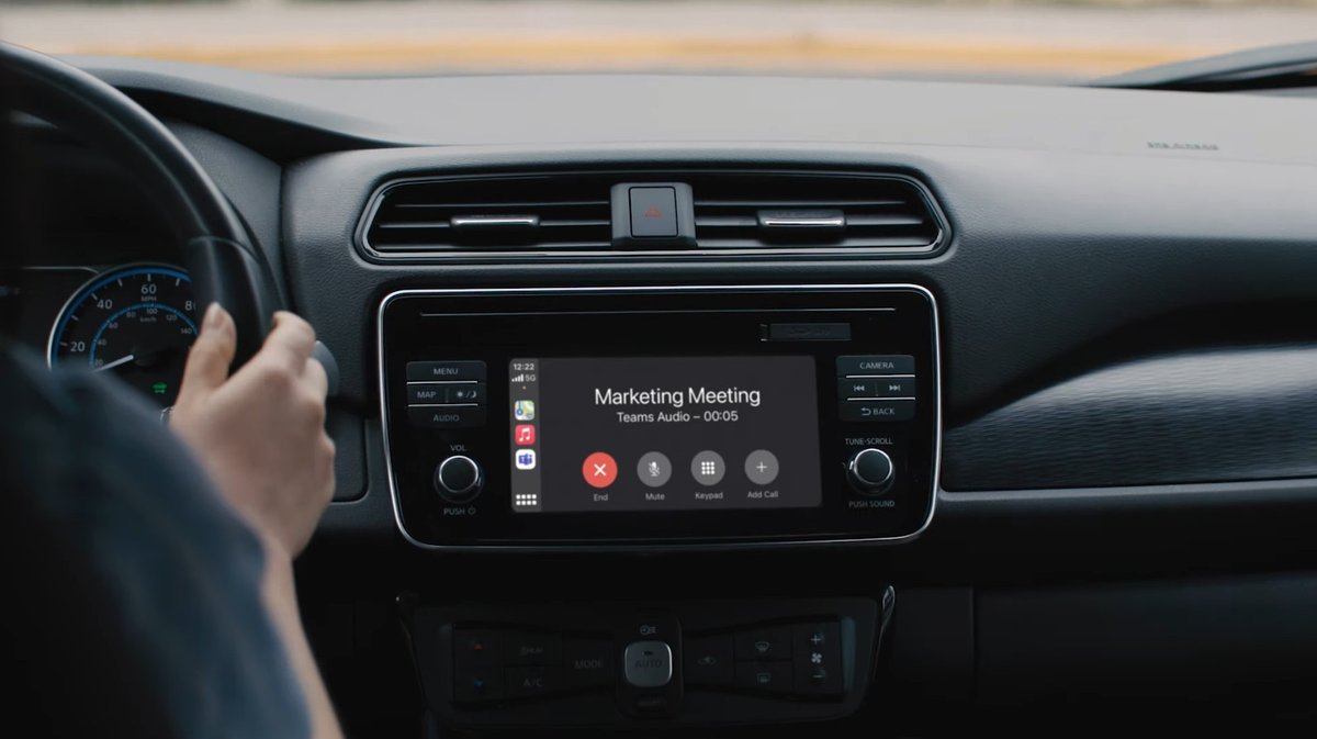 verge's tweet photo. Microsoft Teams is getting more hybrid work improvements and Apple CarPlay support https://t.co/zcgJfl6mZg https://t.co/u1Eg4sDe0K