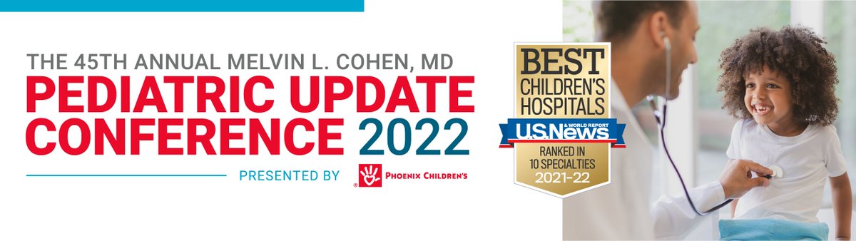 Pediatric providers, registration is now open for Phoenix Children’s 45th Annual Pediatric Update Conference, Feb. 28 – Mar. 3, 2022! For details and to register for our 4-day CME-accredited conference, visit bit.ly/3DCzBQI.
