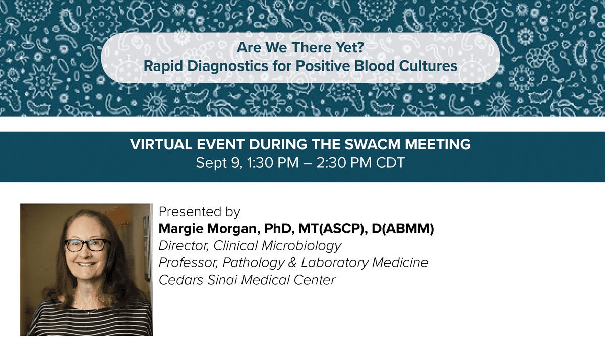AXDXNews's tweet photo. Join Margie Morgan, PhD, MT(ASCP), D(ABMM) at the SWACM 39th Annual Meeting today, Thursday, September 9. https://t.co/2kkkJrLA4t
#SWACM https://t.co/vN1zAxV8jO