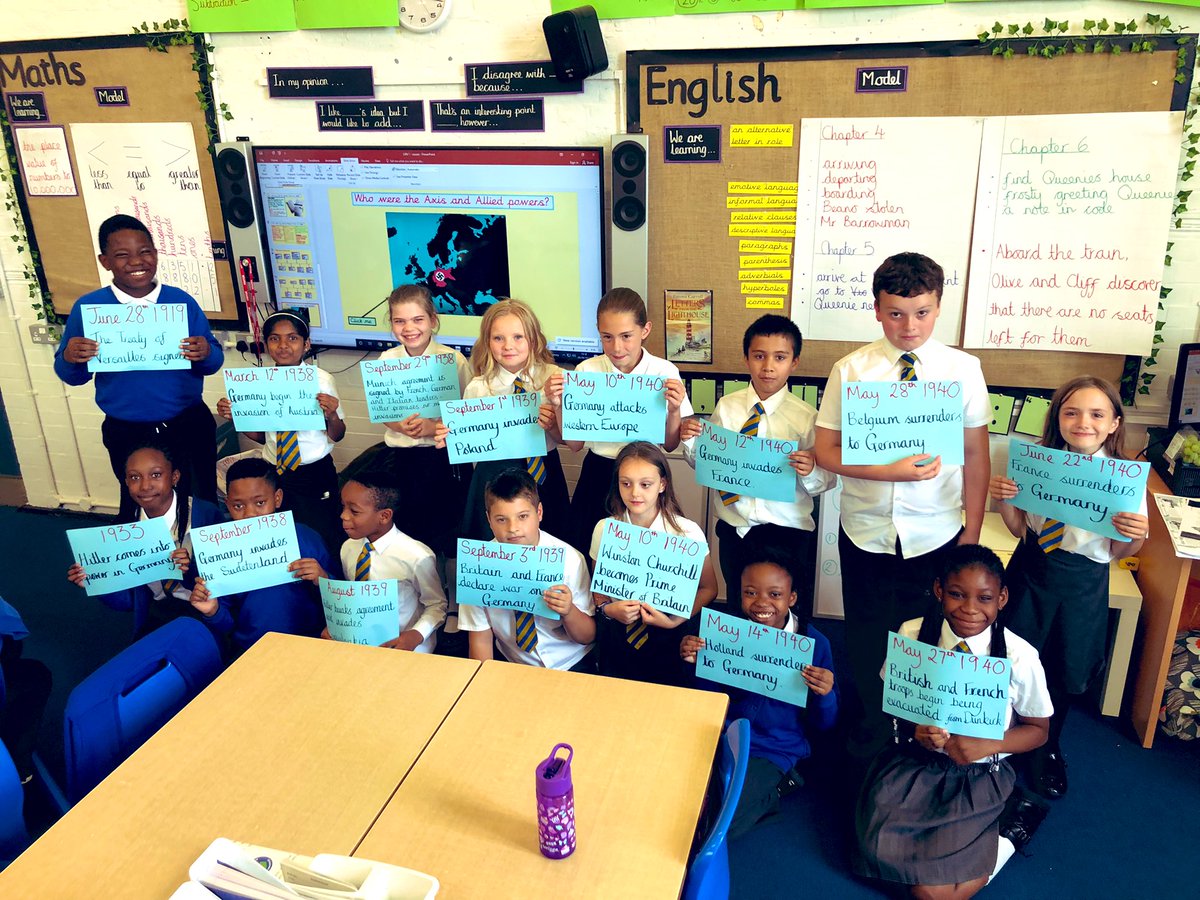 After lots of research, we created a class timeline representing the beginning of the Second World War. Year 6 couldn’t believe how powerful Hitler became in such a short space of time! <a href="/AlexMcLeodPS/">Alexander McLeod</a> <a href="/Hist_Alexmcleod/">History</a>