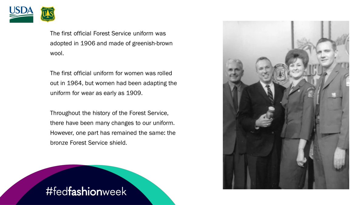 These uniforms were official gear in 1964. Although our uniform has changed over the years, one thing has remained the same. #FedFashionWeek #ThrowbackThursday