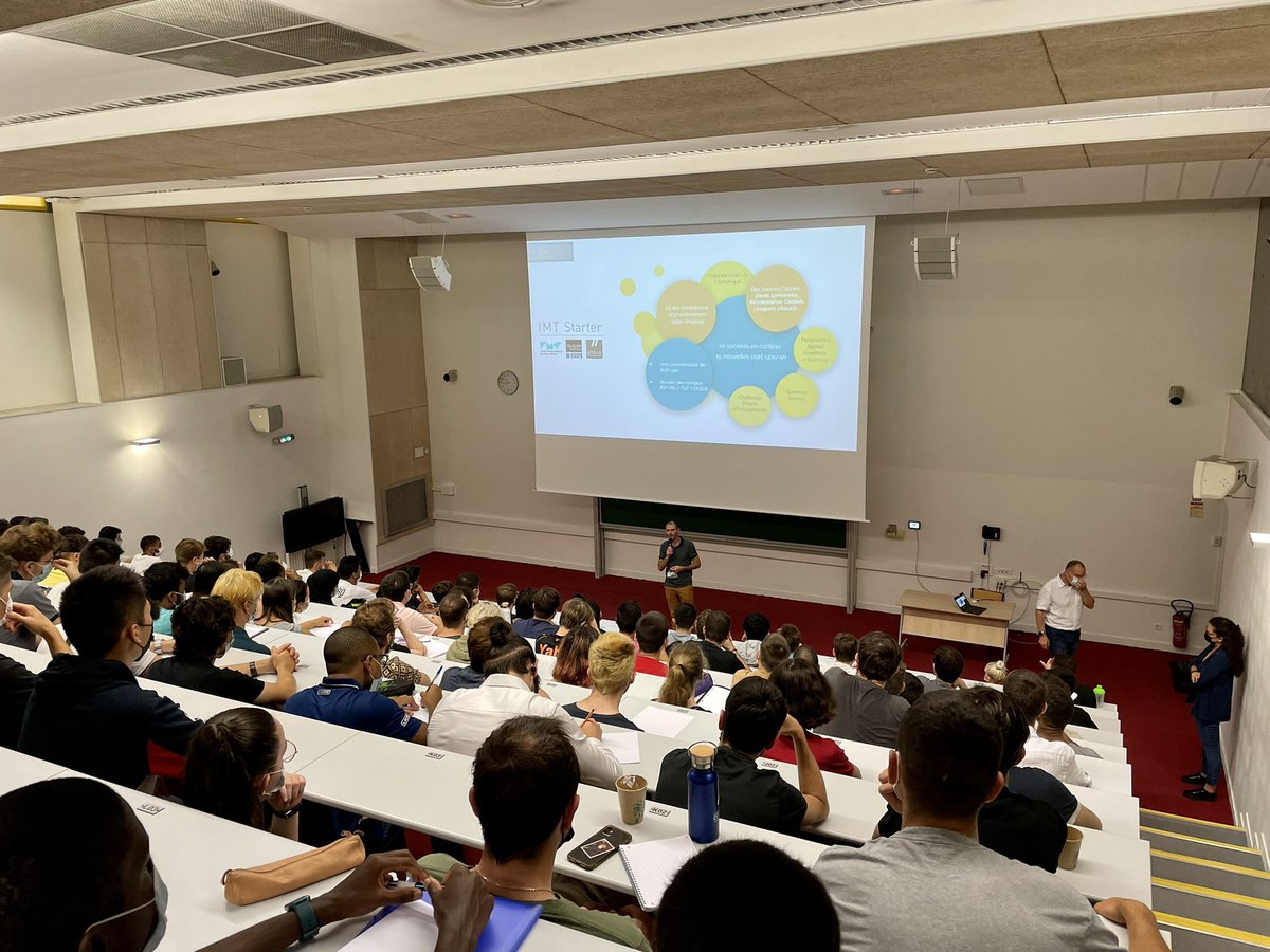 Rencontres avec la nouvelle promo <a href="/ENSIIE/">ensIIE</a> ce matin en compagnie de <a href="/IMTstarter/">IMTStarter</a> : l’occasion de présenter nos activités et notre parcours « Expérience entrepreneuriale » pour accompagner les étudiants dans leurs projets #entrepreneuriat #digital 💡🚀
#RentreeEtudiante2021