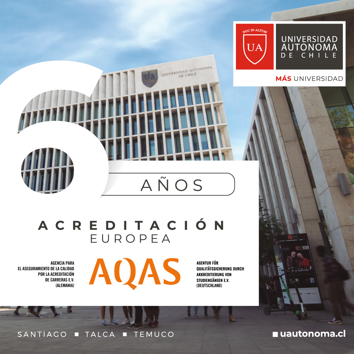 autonomadechile's tweet photo. 🔷¡Tenemos una gran noticia! Nuestra Universidad y la carrera de #Odontología recibieron 6 años de acreditación de la agencia europea #AQAS. #MásUniversidad 👏👏👏 Más detalles en 🔗https://t.co/0uAtWWMSgk https://t.co/93ZhLuTD9m