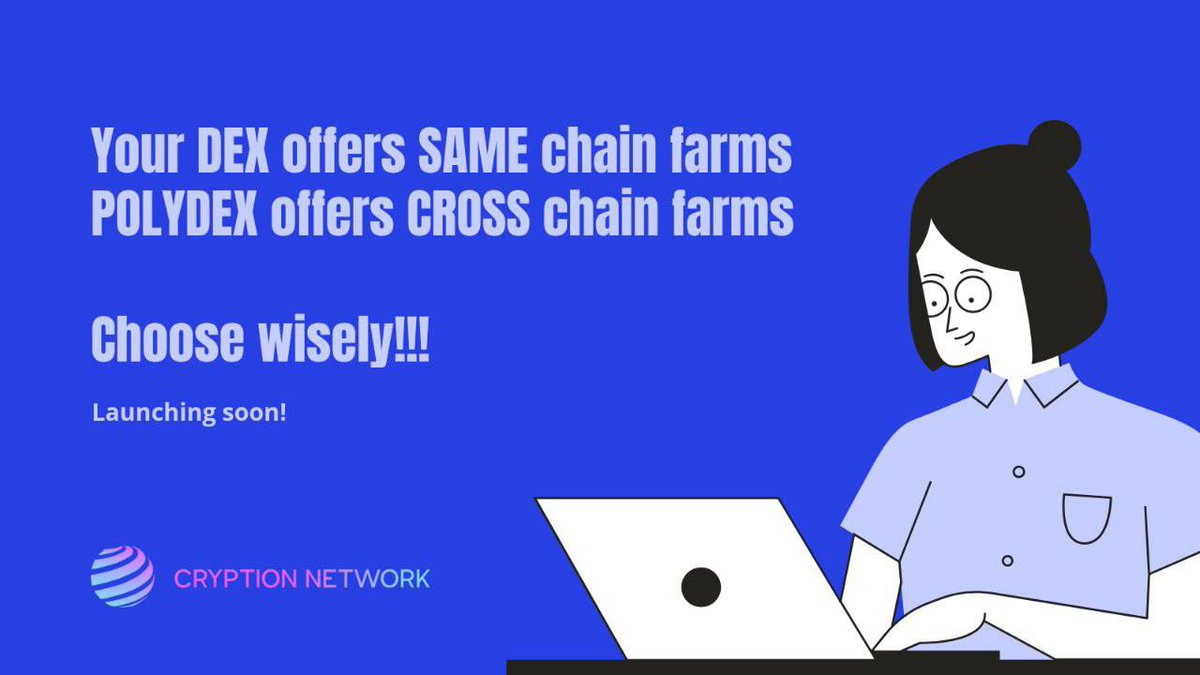 margauxaye's tweet image. keep and eye out and start reaping the benefits of Cross-Chain Farming today! 🤩

@CryptionNetwork #CrossChainFarming #polydex #cryptionNetwork