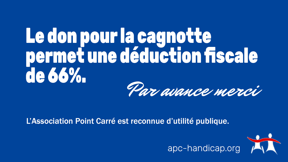 assoAPCH's tweet photo. #CAGNOTTE Nous vous lançons un défi : équiper des centres de rééducation et des personnes handicapées défavorisées en fauteuils roulants électriques.
Votre don est ouvert à la déduction fiscale de 66%.
Infos : https://t.co/ebvjwNAuRR
#handicap #don #GUS #mobilite #fauteuil https://t.co/OwSl5eqPH5