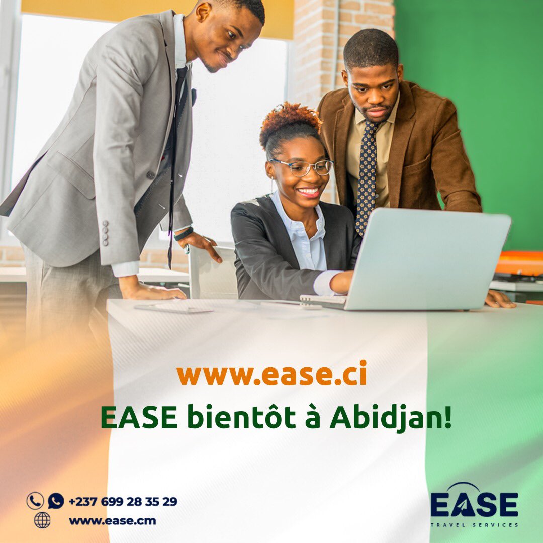 Akwaba EASE 🇨🇮

Votre agence de voyage préférée posera ses valises dans quelques semaines au pays des éléphants 🐘🥳 

Babi on dit quoi? 

ease.ci is loading... 

#EaseAbidjan 
#EaseTourisme