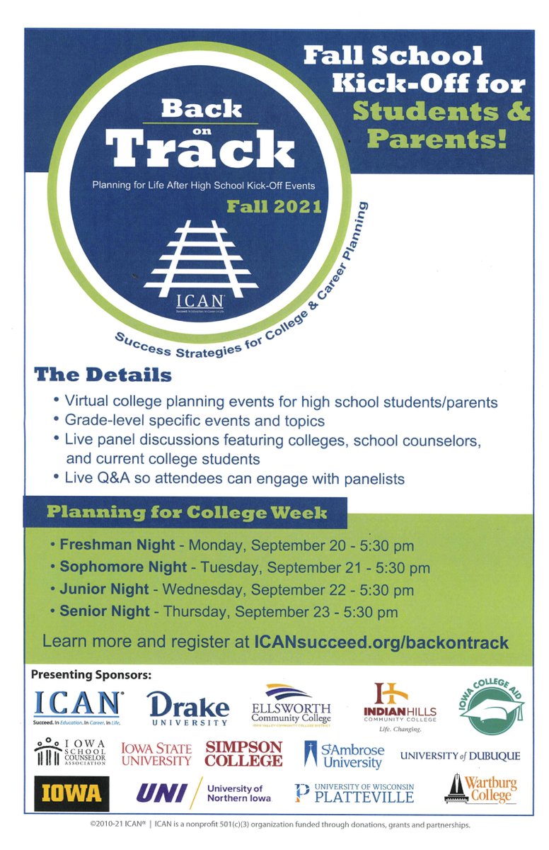 Grade specific postsecondary planning information: Check it out: icansucceed.org/backontrack#st…  <a href="/OrioleUpdate/">Springville CSD</a>