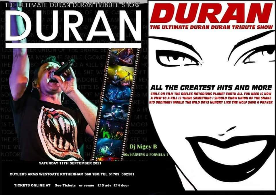 THIS SATURDAY! 

@durantributeband get your tickets now at seetickets or call 01709 382581 📞  see you there! 

#duranduran #pub #livemusicvenue #livemusic #gig #Saturday #80s #bringbackthe80s
