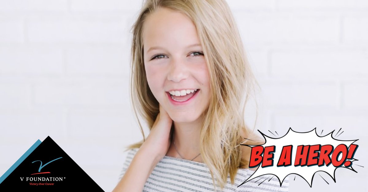 TheVFoundation's tweet photo. #ThriverThursday | Sadie Keller, who once faced a three-year battle with lymphoblastic leukemia, now thrives as a public speaker &amp; activist promoting the urgent need for pediatric cancer research. More on her inspiring cancer journey at https://t.co/wFjaoLrzPM https://t.co/yn4hd0kcud
