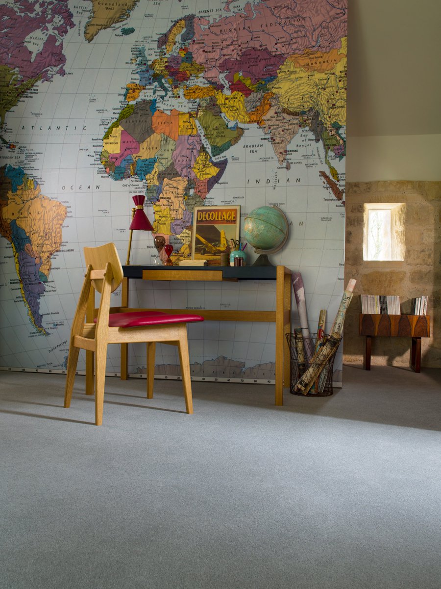 Mid to dark-tone carpets are best at masking the accidental stains and spills, part and parcel of raising children. Take inspiration from this fun yet practical learning space, fitted with Brintons' Moonstone Carpet from the Bell Twist Collection.

#carpets #brintonsathome