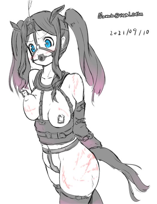 夏なのでポニーガールに挑戦してもらったダヴィンチちゃん落書き 