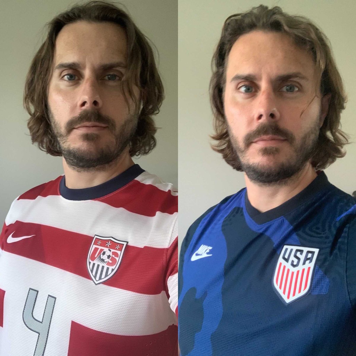 nicksindt's tweet photo. It's been #FittedFridays for the last 8 days for USMNT WCQ.
#KitsAtHome #HomeShirts
@homeshirts1 @WFHomeKit @ShirtsIsolation @FittedGoals https://t.co/RpjjOBZgVT