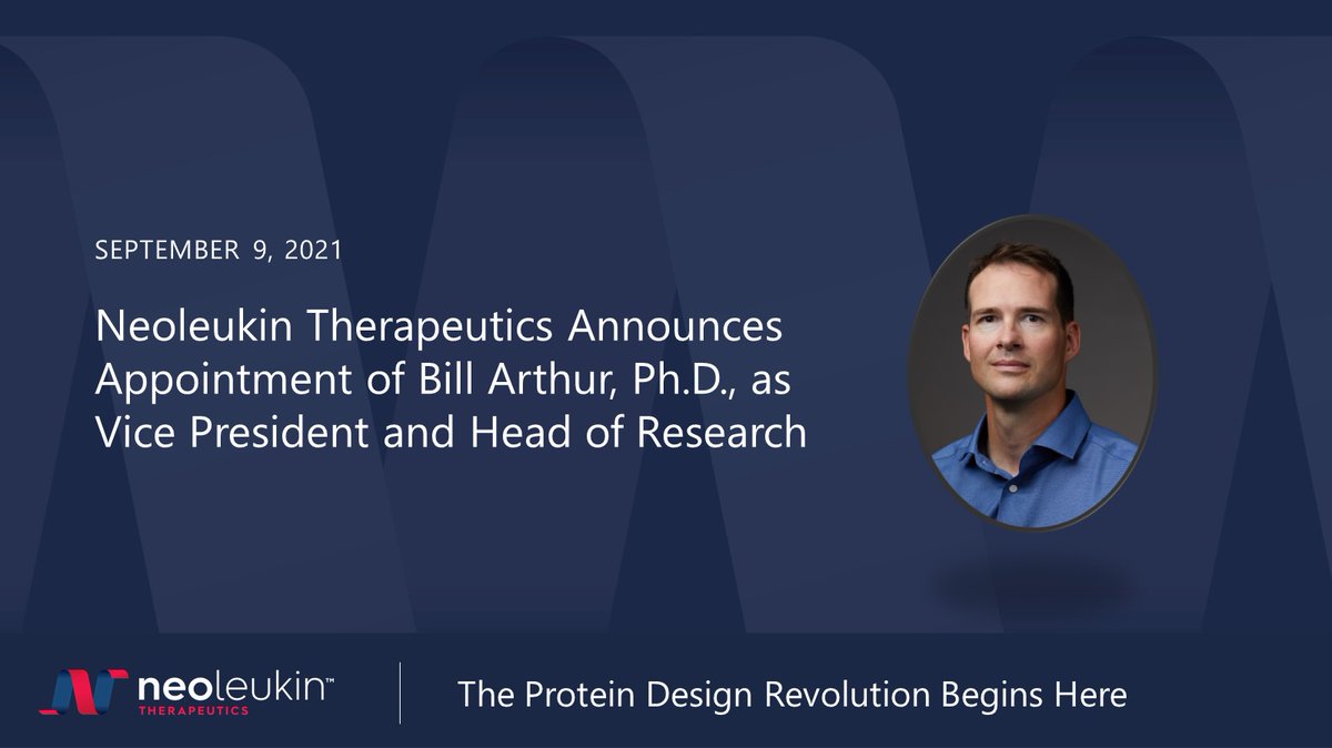 Pleased to announce that Bill Arthur, Ph.D., has joined Neoleukin as VP and Head of Research. investor.neoleukin.com/news-releases/…