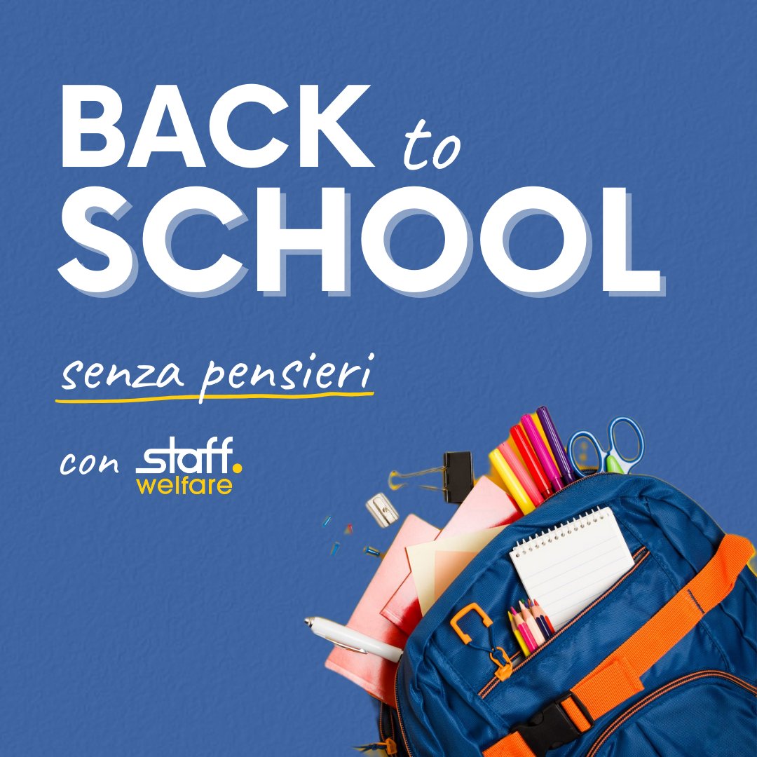 STRUMENTI DAD E TESTI SCOLASTICI: il Welfare dà la possibilità del rimborso! 
Clicca qui per maggiori informazioni staff.it/home-welfare/

#STAFFWELFARE #WELFARE #BACKTOSCHOOL #DAD