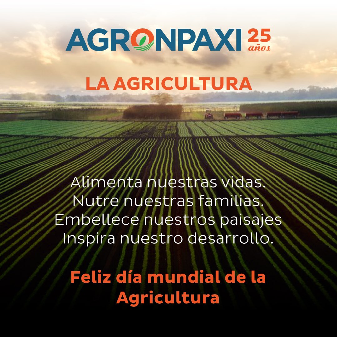 agronpaxi's tweet photo. La agricultura, el alimento de generaciones y la inspiración de nuestros productores. Sigamos alimentando al mundo. 

#DiaMundialDeLaAgricultura #Ecuador https://t.co/R3Cu0DEoml