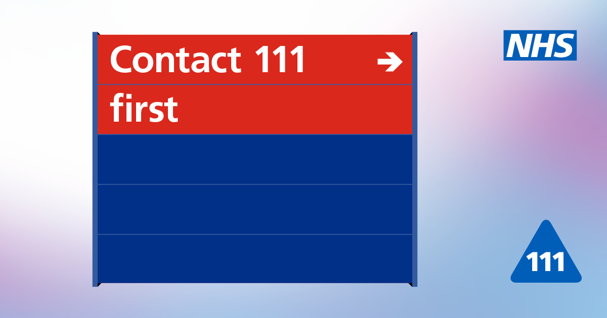 NHSSurreySussex's tweet photo. If you need medical help, please don't think A&amp;E is your only choice.

There are lots of other NHS services available to you and your family, call NHS 111 to find out what to do or visit online at https://t.co/tDgxArlSz6

Think 111 first.

#HelpUsHelpYou https://t.co/N8auUxWulL