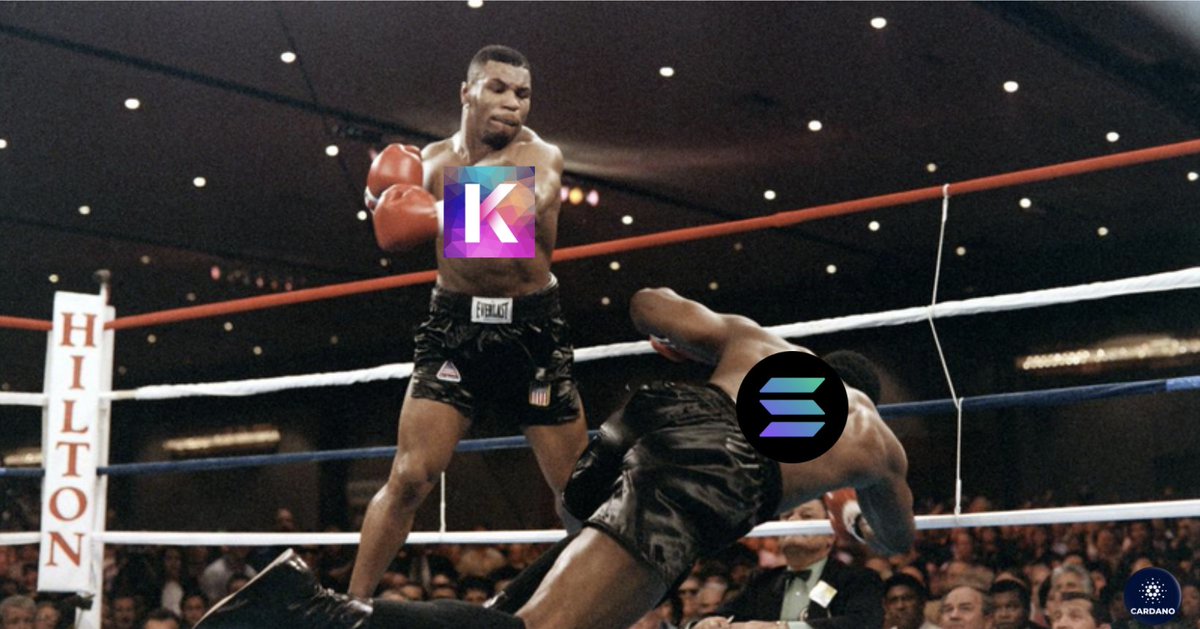 KadenaCommunity's tweet photo. @MikeTyson It's like this @MikeTyson $KDA is the way to go $SOL and $ADA have pumped without having launched basic features. $KDA is $BTC consensus SCALED and safe smart contracts with #Pact. No $ETH #solidity hacks. $KDA is the future of digital value. https://t.co/Ab3MFtHYgk