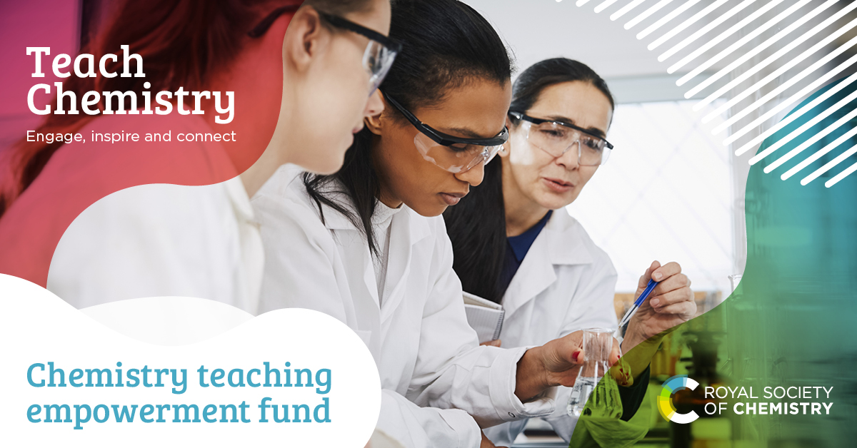 Want to strengthen chemistry teaching in your area we want to help. Apply by 11 Oct to get expert support from your local education coordinator alongside a grant of up to £600 towards the costs of a collaborative project or event. Find out more: rsc.li/3z0QNMm #Education